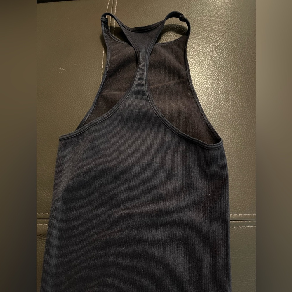 FREE PEOPLE High neck Racer back ribbed TOP - Picture 4 of 6